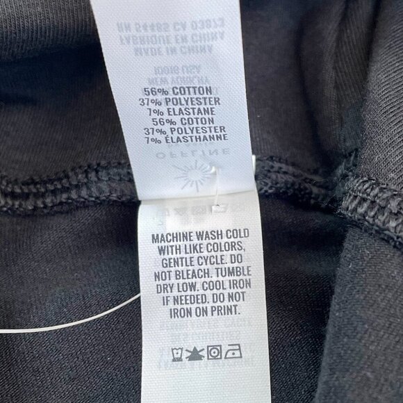 NWT Aerie Offline Fold Over Hi-Rise OG Super Flare Black Workout Pants Womens XS - Picture 7 of 10